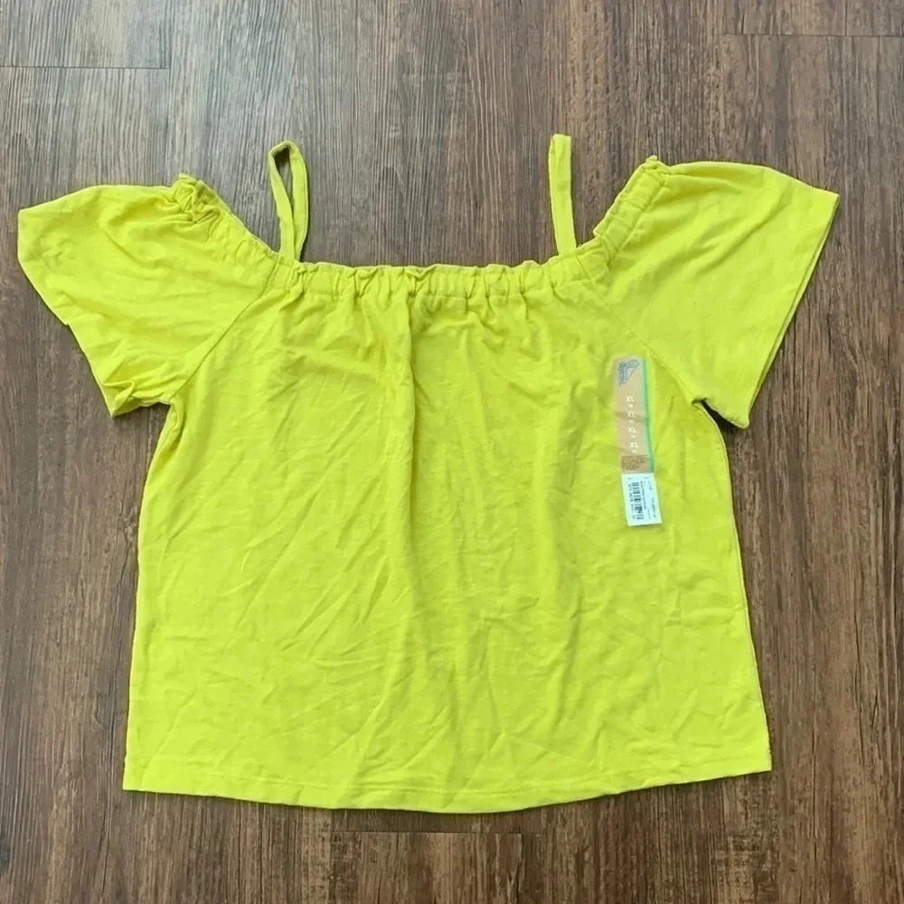 Thereabouts Citron Yellow Top Size XL New